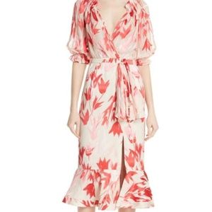Saloni Olivia Silk Cocktail Dress